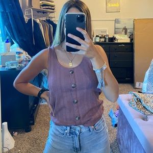 American eagle button up tank top